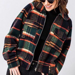 Plaid Flannel Jacket Size Large